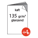 4 pagina's kaft 135g/m², glanzend